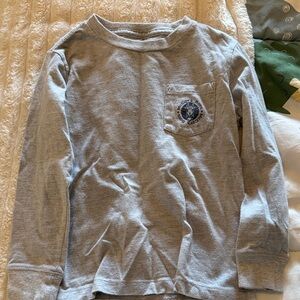 Gray Long Sleeve Kids Shirt
